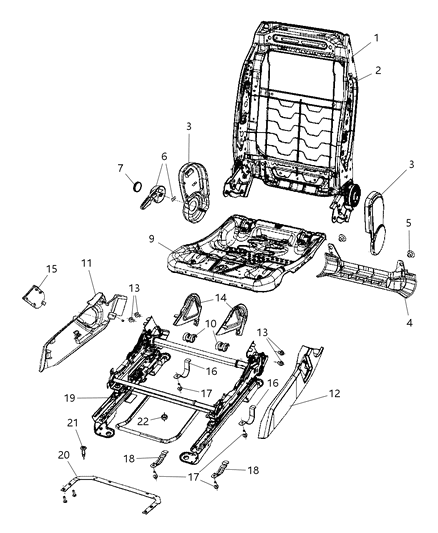 Shield Inboard Pivot Cover Diagram for 1EP25XDVAA