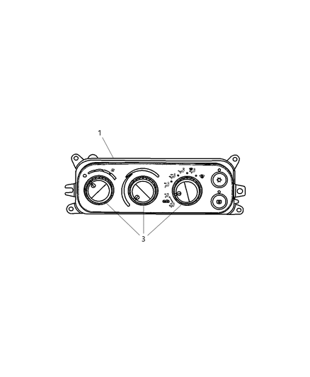 Dash Control Unit Diagram for 55057100AE