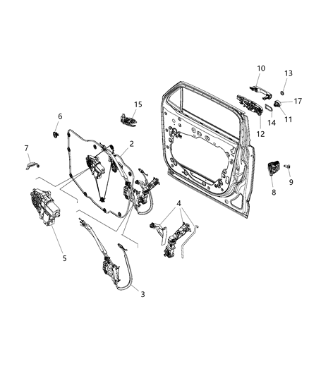 Handle Inside Release Diagram for 5VZ10SLUAA