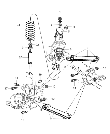 1984 Chrysler Executive Sedan Spring Front Coil Diagram for 52113168AA