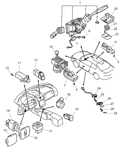 2001 Chrysler Prowler Screw, Tapping 4X10 Diagram for MF453316