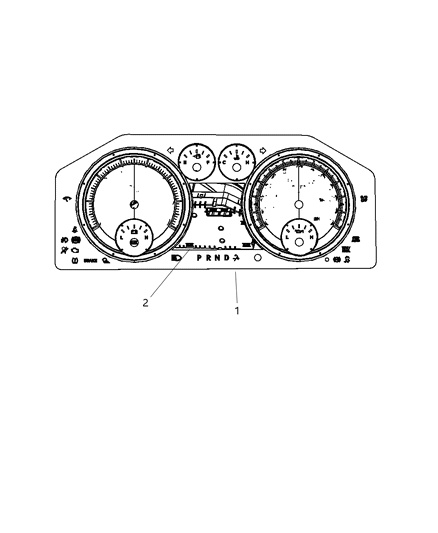 Cluster Instrument Panel Diagram for 56046300AF