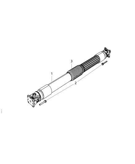 Shaft Drive Rear 1-Piece Diagram for 52853435AB