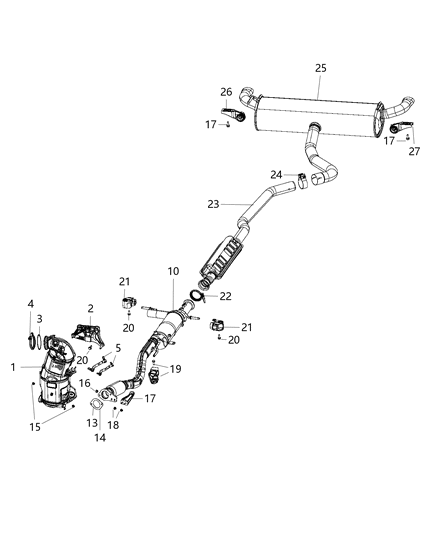 Hose Differential Pressure Diagram for 68228891AC