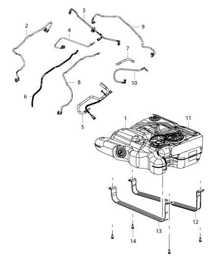 Tube Fuel Diagram for 4721756AE