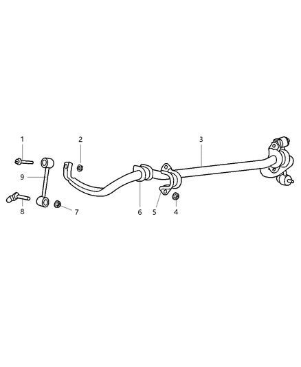 2022 Ram 1500 Classic Bolt And Retainer Hexagon Head Diagram for 6506984AA