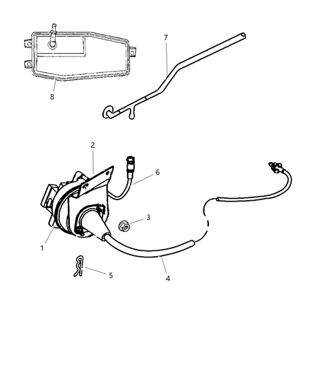 2007 Chrysler PT Cruiser Cable Speed Control Diagram for 5015857AE