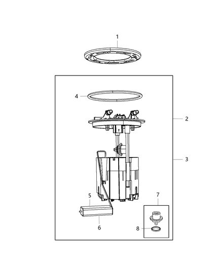 Fuel Pump Diagram for 68060507AB