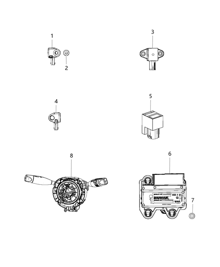 Module Occupant Restraint Diagram for 68402852AD