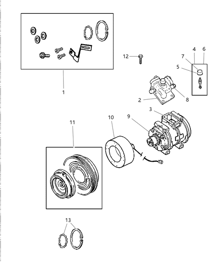 Valve Package , (Shrader) , Valve Core And Cap Diagram for 4723015