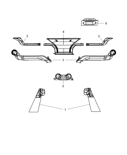 Duct Air Inlet Diagram for 55056580AC