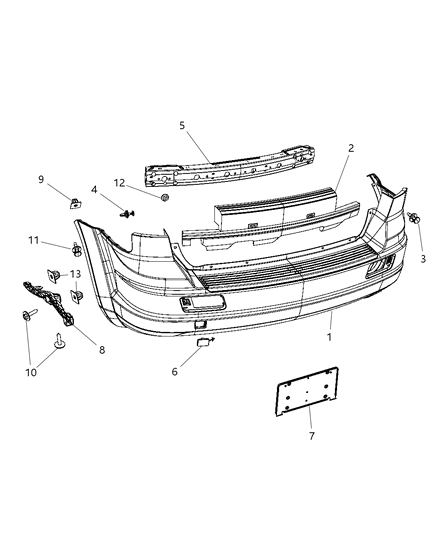 Absorber Rear Energy Diagram for 5116285AD
