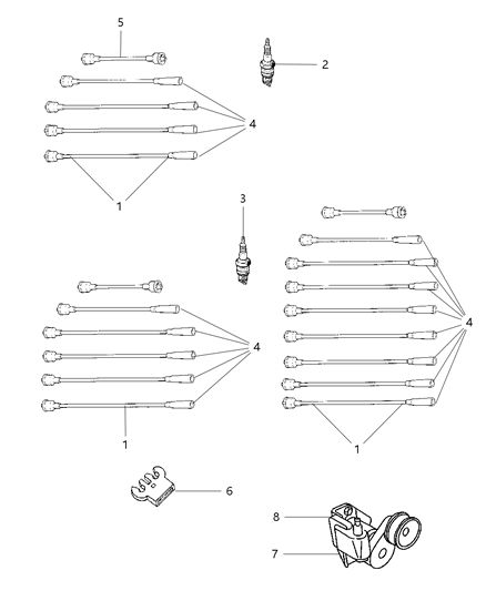 1993 Dodge Daytona Spark Plug, Rc 12 Lycoming Diagram for 56027275