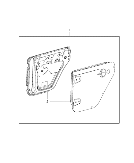 Door Kit Half Diagram for 82212123AB