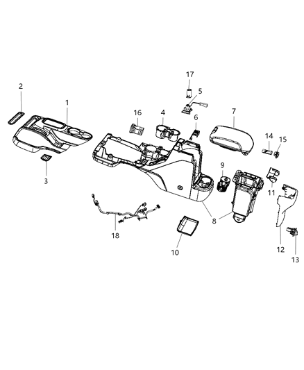 Wiring Console Diagram for 68193960AC