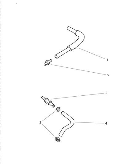 2020 Chrysler Pacifica Hose Pollution Control Valve Diagram for 4667990