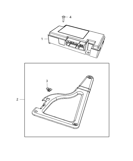 1999 Chrysler Sebring Module Telematics Diagram for 5091136AE