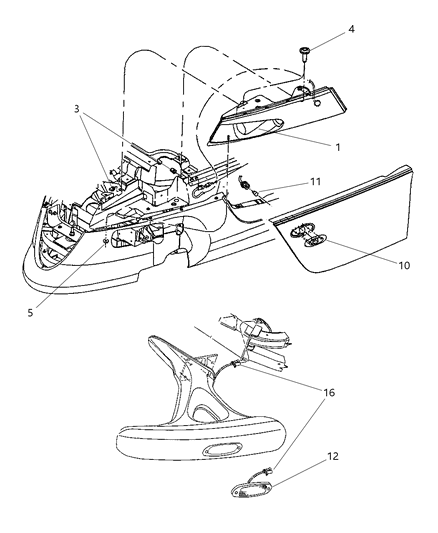 Headlamp Diagram for QF41ZRLAD