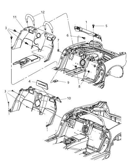 1987 Jeep Wagoneer Bolt, Pivot Bracket Mounting, M8 X 1.25 X 60.00 Diagram for 6101722