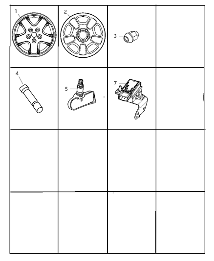 2011 Ram 2500 Wheel Steel Diagram for 5GL65S4AAD
