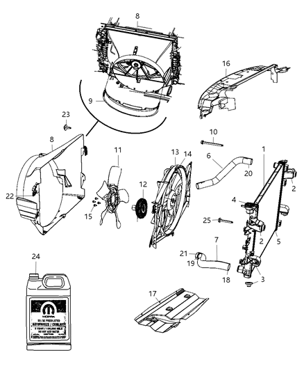 Drive Fan Diagram for 55056840AB
