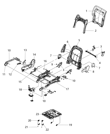 Retainer Diagram for 68101072AA