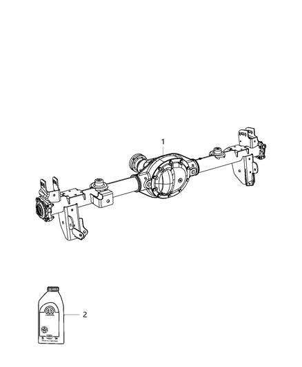 1988 Jeep J20 Axle Service Rear Diagram for 68401151AA