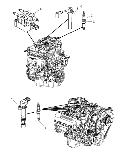 2023 Ram 1500 Classic Cable Ignition Diagram for 56044075AD
