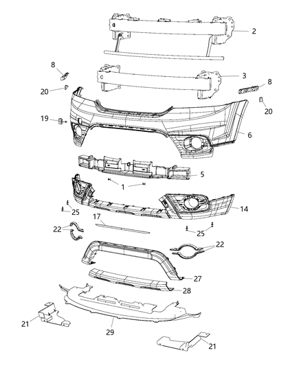 Applique Fascia Diagram for 5NB66TZZAA