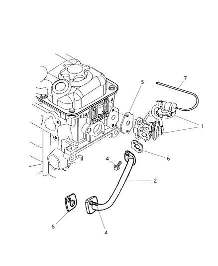 Valve, EGR Diagram for 4287602