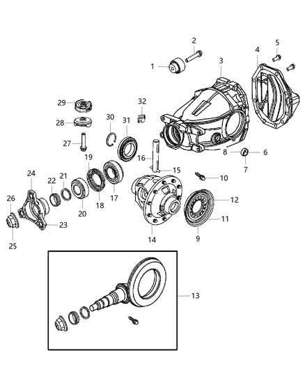 Vent Axle Diagram for 4809686AB