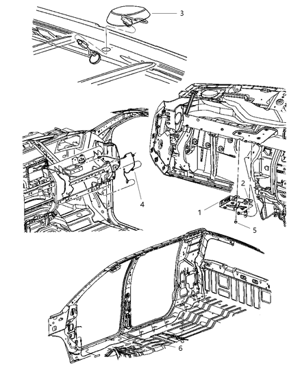 2001 Chrysler Concorde Wiring Satellite Antenna Jumper Diagram for 56043305AE