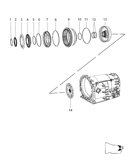 2016 Ram 2500 Ring Assembly Piston Guide Diagram for 52108351AB
