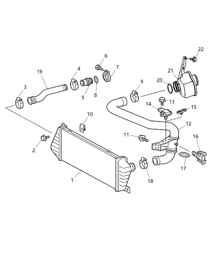Hose Air Induction Diagram for 5120148AA