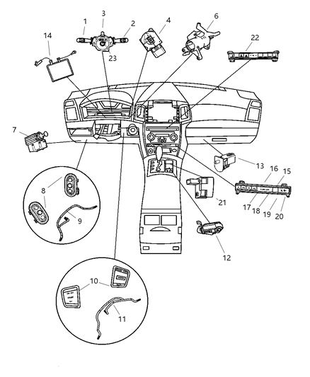 Switch Multifunction Diagram for 5143313AD