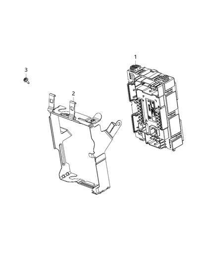 Module Body Controller Diagram for 68411149AF