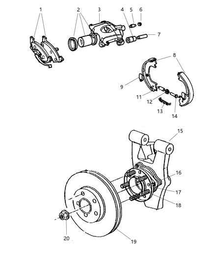 Hub & Bearing Assembly Package, Front Wheel (Increase#8) Diagram for V2503450AA