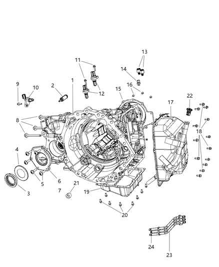 Vent Assembly Transmission Air Diagram for 4505557AB