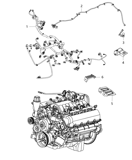 2015 Ram 3500 Cover Battery Post Positive Terminal Cover Diagram for 68164628AA