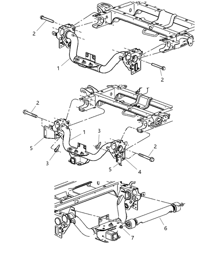 Hitch Trailer Diagram for 52014178AE