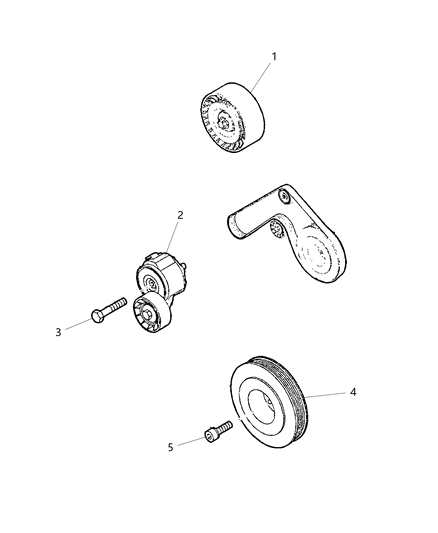 1998 Jeep Cherokee Bracket Alternator Includes Intermediate Shaft Bracket Diagram for 68243344AA
