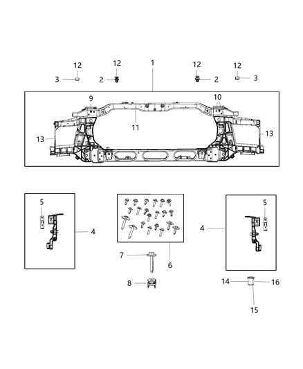Screw M8X1.25X80.0 Diagram for 6512794AA