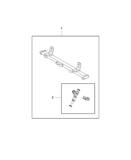 2020 Jeep Compass Rail Fuel Diagram for 68275067AA