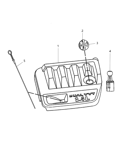 Cover Engine Diagram for 4891689AA