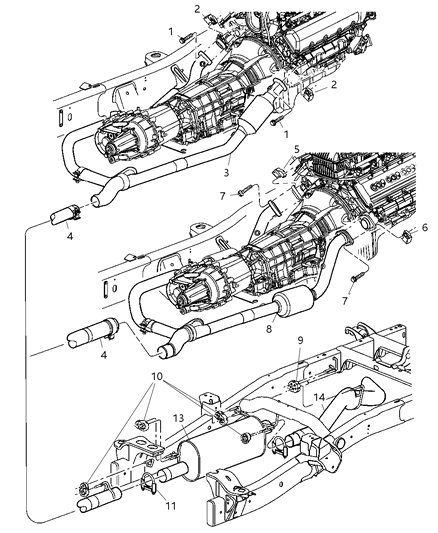 Pipe And Converter Exhaust Diagram for 55366882AB