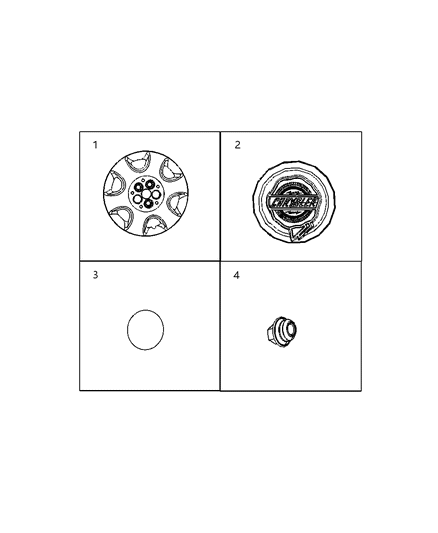 Cover Wheel Diagram for 5272360AA