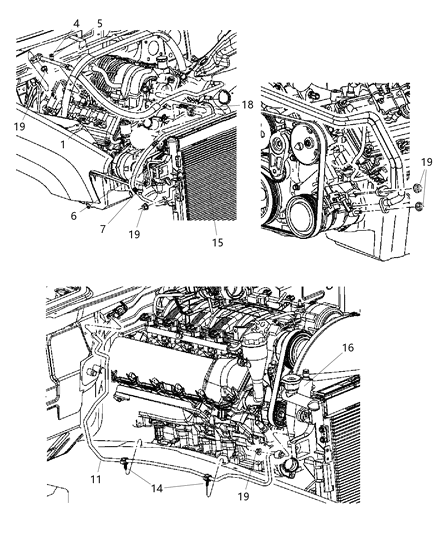 2022 Jeep Grand Cherokee L Line A/C Discharge Diagram for 55116712AE