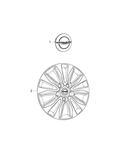 Cover Wheel Diagram for 4726536AB