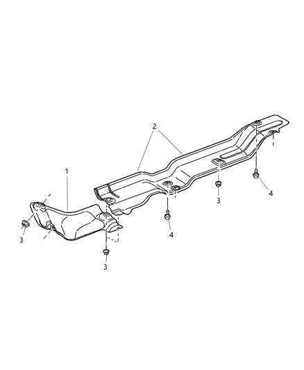 1989 Chrysler Fifth Avenue Shield Heat Diagram for 55275554AC