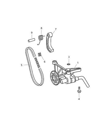 Arm Tensioner Diagram for 5080121AB